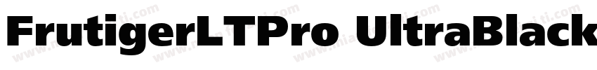 FrutigerLTPro UltraBlack字体转换